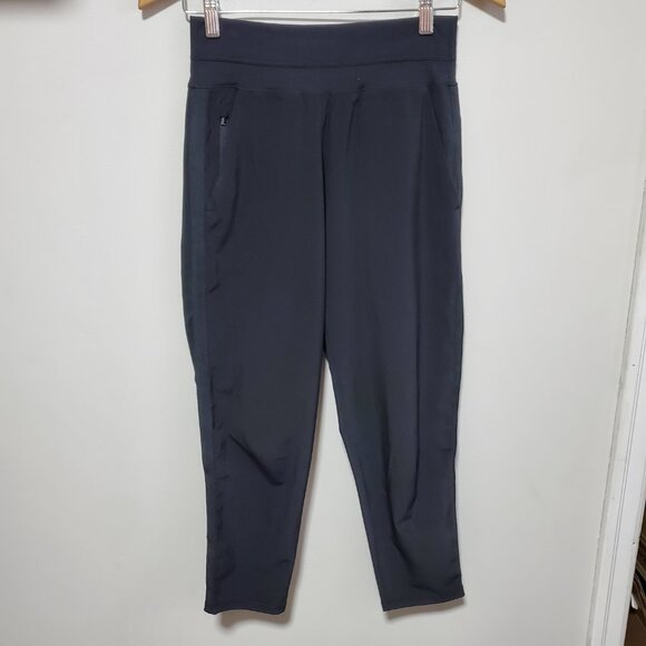 ATHLETA Nolita Slim Tapered Leg Crop Pants Travel Stretch Black Women's 4 x 25" - Picture 2 of 16